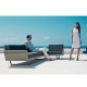 Canapé Vondom Delta sofa noir 2 places