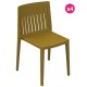 Lot de 4 Chaises Vondom Spritz jaune moutarde