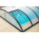 Anthracite Aluminium and Polycarbonate Pool Enclosure 430x854x84 Abrilios