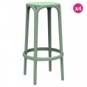 4-Hocker-Lot von Bar Brooklyn Vondom Sitzhöhe 76 Pickle