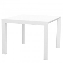 Table mange-debout Moma Square - structure blanche - grand plateau bois  -120x70 Couleur de la structure Structure blanche