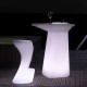 Lot de 2 Tabourets de bar Vondom Moma High hauteur d'assise 74 Lumineux sans fil