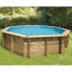 Pool Wood Ubbink Océa 510 H120 Liner Azul