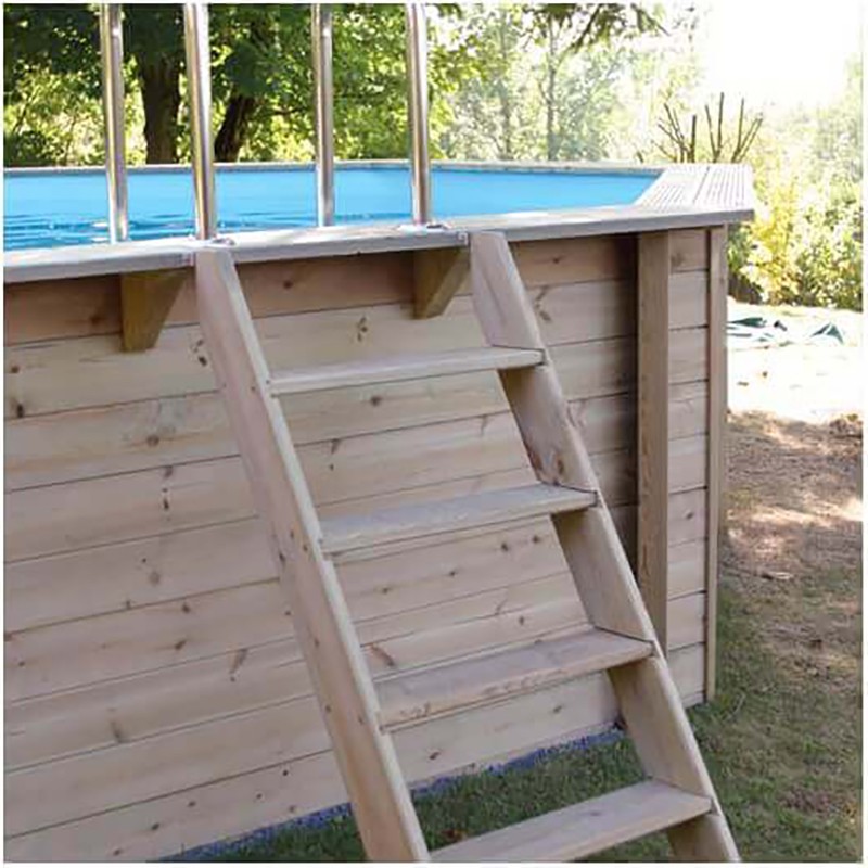 Piscina in legno rettangolare Azura altezza 71 cm - 200 x 350 Ubbink.