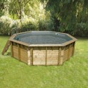 Pool Hout Ubbink Océa 430 H120cm Grijs Liner