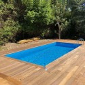 Piscina Legno Ubbink Linea 350x650 H140cm Fodera Beige