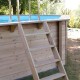 Piscine Bois Ubbink Linéa 500x1100 H140cm Liner Bleu