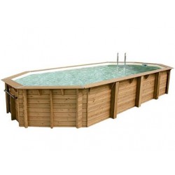 Piscina Legno Ubbink Océa 470X860 H130cm Fodera Beige sabbia