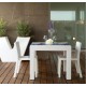 Ensemble table et 4 chaises Jut Vondom Blanc