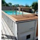 Poolcontainer CosyPool Swim Plus 244x605 H150 Rechteck CosyPool