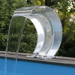 Pool Wasserfall Mamba Acryl LED