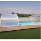 Abri de Piscine Cintrè Abrisol télescopique Malta prêt à poser pour piscine 900 x 450