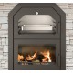 Poêle à Bois Ferlux avec Four Forno 60 Encastrable16kW avec vitre