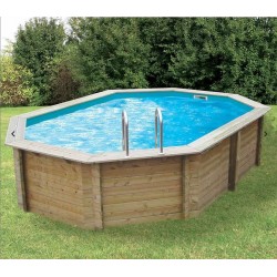 Piscina Madeira Sunwater 490x300 H120cm Liner bege Ubbink