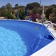 Piscina elevada TOI Mallorca ovalada 730x366xH120 con kit completo Blanco