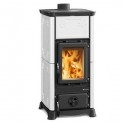 Estufa de leña Nordica Extraflame Emiliana 6.5kW blanco Infinity