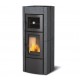 Poêle à bois avec Four Nordica Extraflame Ester Evo 9.5kW pierre Naturelle