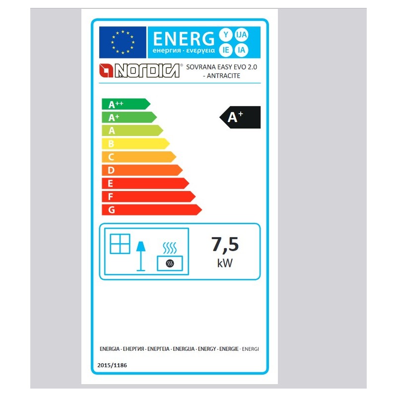 Cocina de leña Sovrana Easy Evo 2.0 7,5KW - AGUAS DE HISPANIA