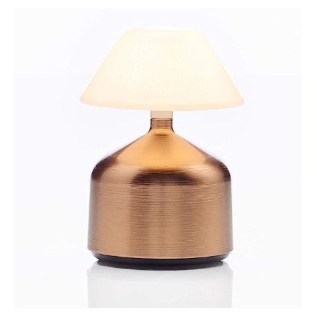 Luminaire de Table Imagilights Led Demoiselle Small Conique Sable Bronze