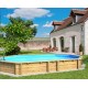 Piscina octogonal de madeira Weva 840x489xh146 BWT myPOOL