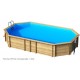 Piscina ottagonale in legno Weva 840x489xh146 BWT myPOOL