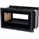 Inserto in legno Bronpi Cairo 90-D Double Face Vision 14kW con presa aria