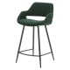 Set van 2 stoelen Werkblad Eme stof gesp groene spar Base Metal VeryForma