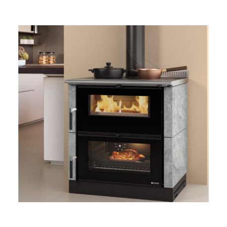 Cuisinière à bois La Nordica Verona XXL Petra 7kW pierre naturelle