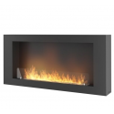 Infire Murall 1200 Lareira a Bioetanol com Vidro 3 kW Preto