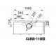 Bronpi Cairo 110-D 2 Finestre Inserto Legno Visione Laterale Destra 15kW