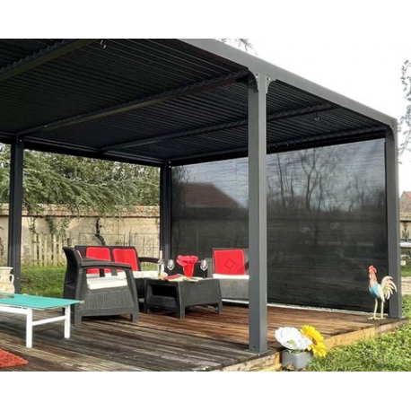 Tenda da sole pergola bioclimatica Habrita 3.6m