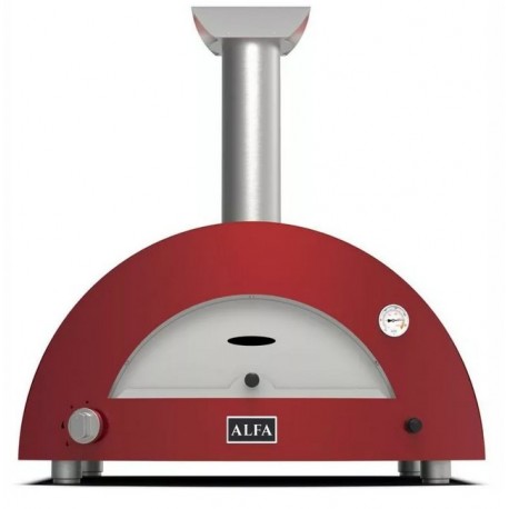 Moderno 1 Alfa Forni Pizza Oven met Antiek Rood Hout