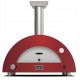 Moderno 1 Alfa Forni Hybride Pizza Oven Antiek Rood