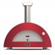 Moderno 3 Alfa Forni Pizza Oven with Antique Red Wood