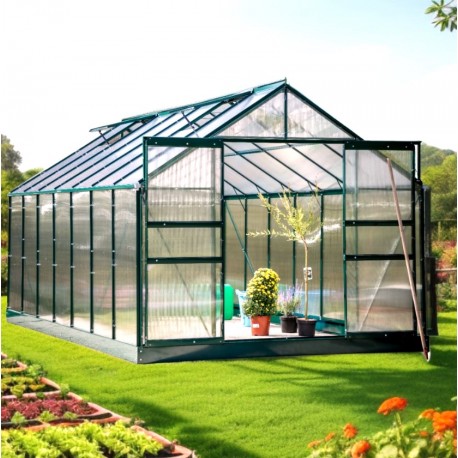 Serre Jardin Aluminium Habrita 10.60m2