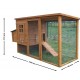 Houten Tuin Kippenhok 3-4 Habrita Kippen 1.50m2