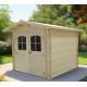 Gartenhaus Loire Massivholz 2,20x2,20m 4 m2 Habrita Log 28mm