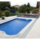 Abri de Piscine mi-haut télescopique Imperial 12.78X6 Abrilios