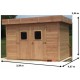 Abri de Jardin en bois Dinan 3.4x4.4 Habrita 14,8m2