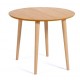 Extendable Round Table 90 to 170x90 wood oak Quio VeryForma