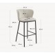 Set of 2 Elia VeryForma White and Black Metal High Stools