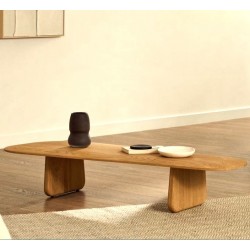 Mesa de centro de madera de roble natural Lounge Pita VeryForma