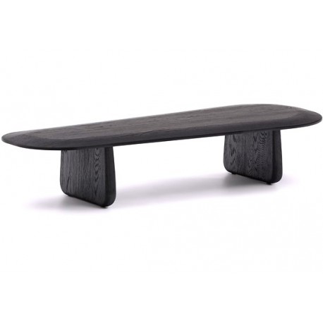 Black Oak Wood Coffee Table Lounge Pita VeryForma