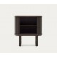 Dark Ash Wood Bedside Table 50x55 Leni VeryForma