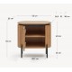 Oval Mango Wood Bedside Table 55 Cial VeryForma