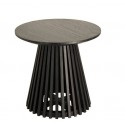 Black Jet Mindi Wooden Side Table 50cm VeryForma