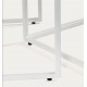 Set of 2 Ana VeryForma Wood and White Metal Side Nesting Tables