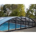 Abri de Piscine mi-haut télescopique Imperial 6.42X4m Abrilios