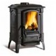 Nordica Extraflame Fedora 8.3kW Stufa a legna in acciaio nera