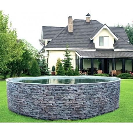 Piscine Ronde Azuro Stone Design 5x1.2m